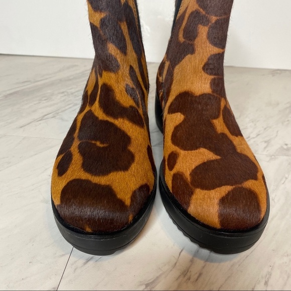 New! Louise et Cie Zareb Leopard Print Platform Bootie 7 1/2 - Picture 8 of 13